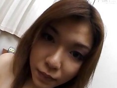 Japanese milf sucks cocks and gets pussy teased in hot threesome sex show