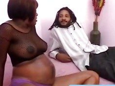 Pregnant ebony bitch drilled deep by BBC