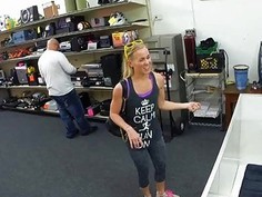 Pawnshop owner gets the car, the blonde girl and a blowjob