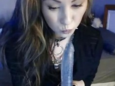 Webcam Girl Loves To Suck On Her Toy